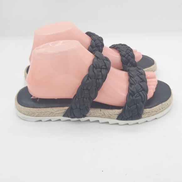 NEW Marc Fisher Jaimee Braided Two Strap Espadrille Jute Slide Sandals Size 8.5 - Picture 4 of 11